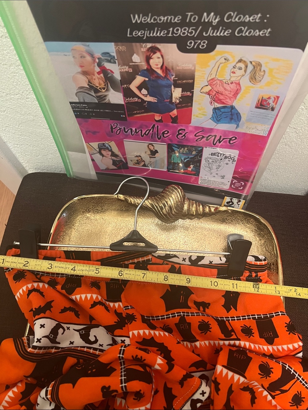 #1937* Halloween Orange & Black Kids Leggings - Unbranded - Picture 3 of 8